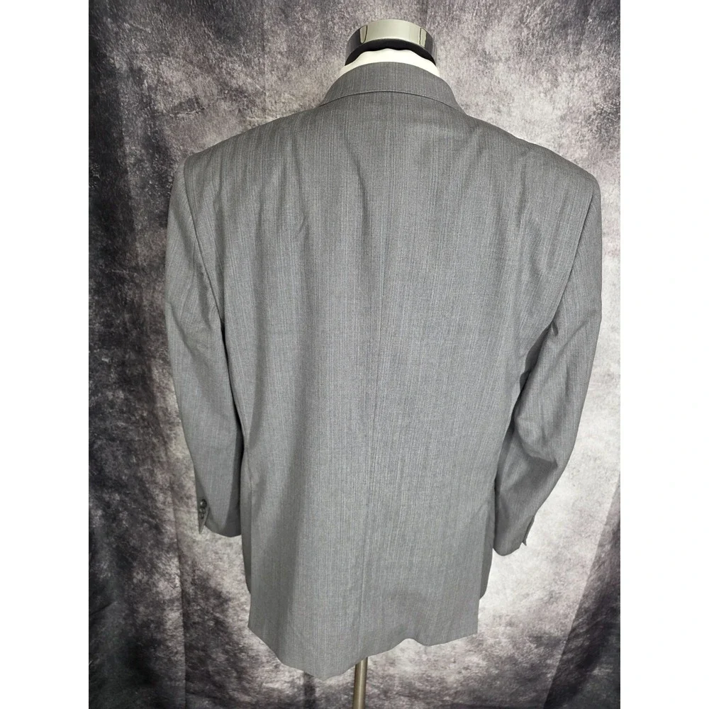 Pronto Uomo Blazer Mens 44R Gray‎ Super 120's Wool Sport Coat Jacket 3 Buttons